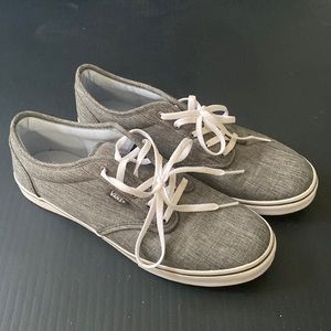 Women’s authentic Vans - light grey - size 9